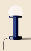 Habea Tall Table Lamp by Ferroluce - Blue
